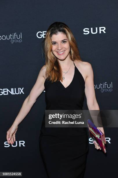 Robin Sydney attends the GENLUX Fashion And Philanthropy Magazine Issue Release Party hosted by actress/model Olivia Jordan at SUR Lounge on July 18,...