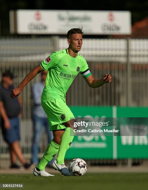 Waldemar Anton of Hannover in action during the pre-season friendly match between Hannover 96 and FSV Wacker 90 Nordhausen at Hannover Akademie on...