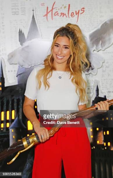 Stacey Solomon attends launch of The Wizarding World of Harry Potter at Hamleys on July 19, 2018 in London, England.