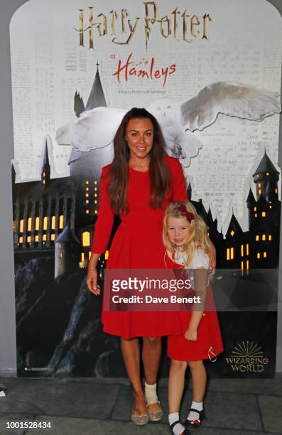 Michelle Heaton and daughter Faith Michelle Hanley attend launch of The Wizarding World of Harry Potter at Hamleys on July 19, 2018 in London,...
