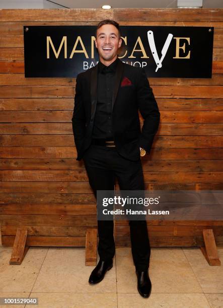 Grant Crapp attends the ManCave Barbershop Chatswood Chase Launch on July 19, 2018 in Sydney, Australia.