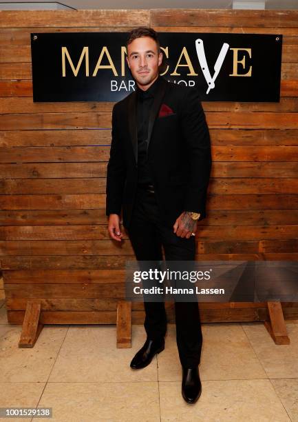 Grant Crapp attends the ManCave Barbershop Chatswood Chase Launch on July 19, 2018 in Sydney, Australia.