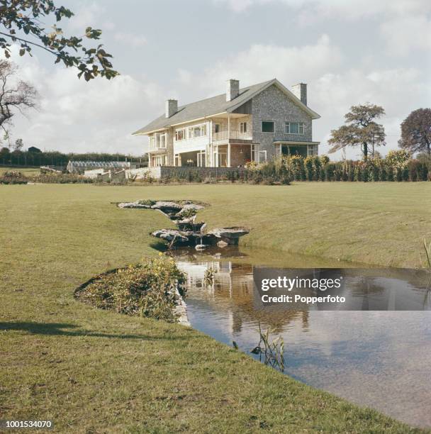 View of the recently built house 'Manasseh', constructed for British architect and businessman John Paulson and located near Pontefract in Yorkshire,...