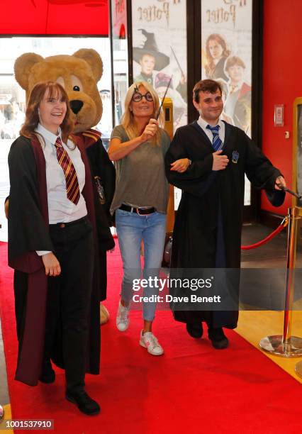 Gaby Roslin attends the launch of The Wizarding World of Harry Potter at Hamleys on July 19, 2018 in London, England.