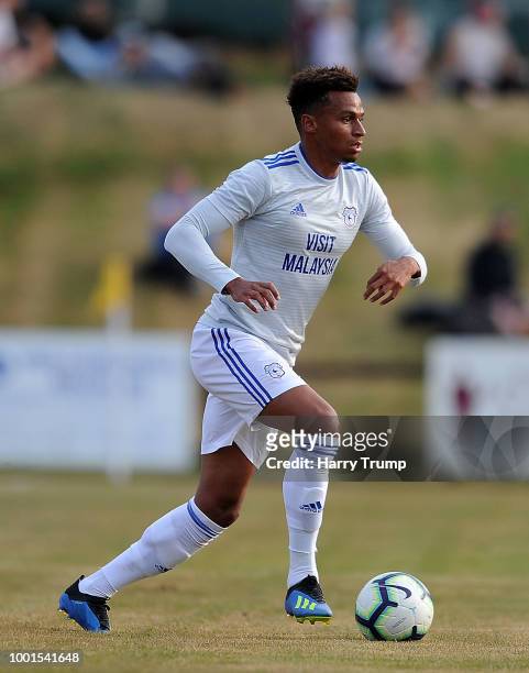 Josh Murphy of Crdiff City during the Pre-Season Friendly match between Bodmin Town and Cardiff City at Priory Park on July 18, 2018 in Bodmin,...