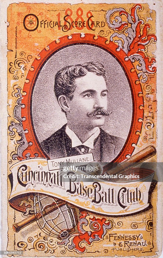 Front cover of a 'Cincinnati BaseBall Club,' score card cover... News