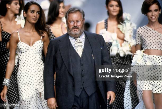 Gianfranco Ferre during Dior Paris Fashion Week circa 1991 in Paris.