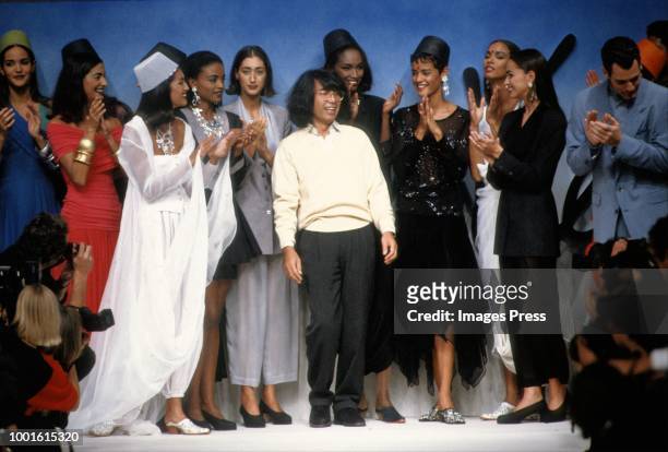 Kenzo Takada during Paris Fashion Week circa 1991 in Paris.