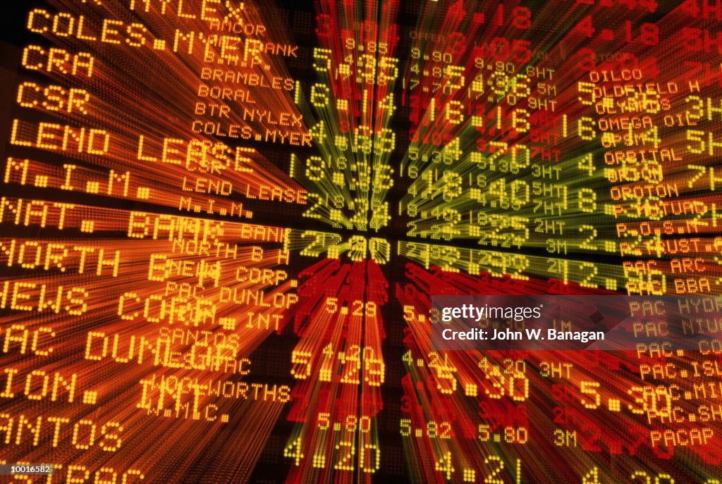 INTERNAL VIEW OF THE AUSTRALIAN STOCK EXCHANGE IN MELBOURNE