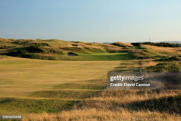 The 475 yards par 4, 11th hole 'P.G.Stevenson's' on the Dunluce Links at Royal Portrush Golf Club the venue for The Open Championship 2019 on July 2,...