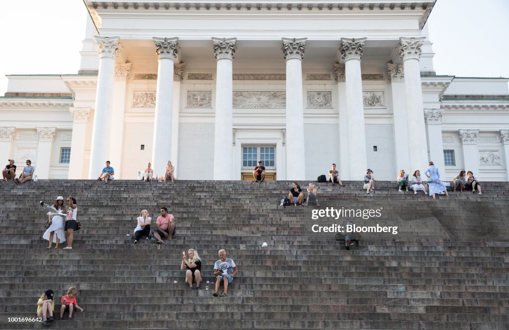 Helsinki City Views Amid Heatwave Warning