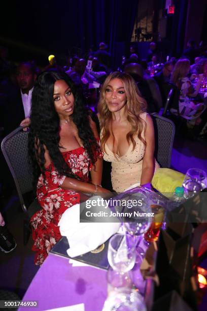 Remy Ma and Wendy Williams attend the Wendy Williams Hunter Birthday Give Back Gala at Hammerstein Ballroom on July 18, 2018 in New York City.
