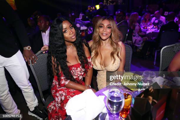 Remy Ma and Wendy Williams attend the Wendy Williams Hunter Birthday Give Back Gala at Hammerstein Ballroom on July 18, 2018 in New York City.