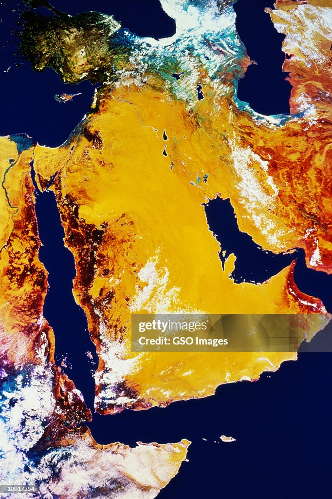 SATELLITE IMAGE OF SAUDI ARABIA