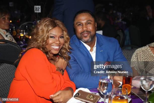 Mona Scott-Young and Shawn Young attend the Wendy Williams Hunter Birthday Give Back Gala at Hammerstein Ballroom on July 18, 2018 in New York City.