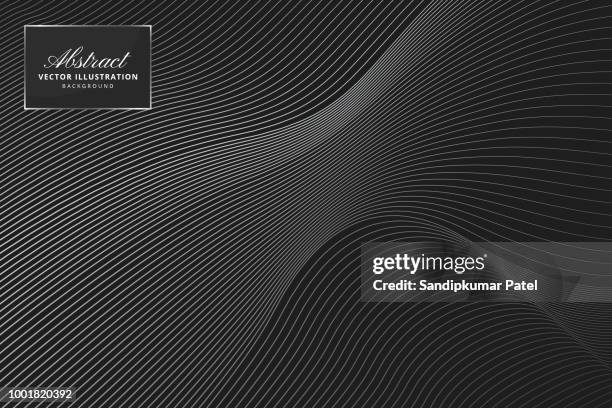 abstract smooth wave line background - the art of being obscured stock illustrations