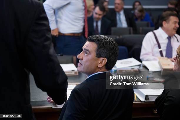 Subcommittee chairman Rep. Kevin Yoder, R-Kan., is seen during a House Appropriations Homeland Security Subcommittee markup of the FY2019 Homeland...