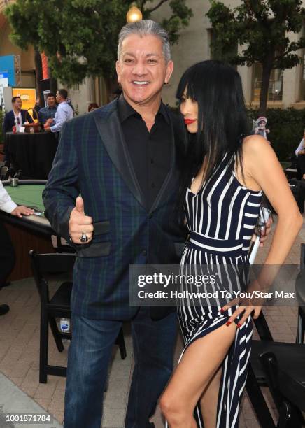 Bruce Buffer and Bai Ling are seen on July 18, 2018 in Los Angeles, CA.