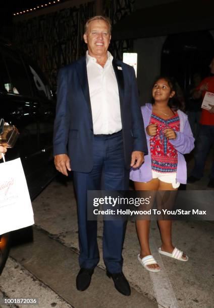 John Elway is seen on July 18, 2018 in Los Angeles, CA.