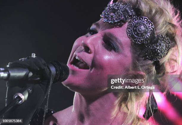 Actress Gigi Edgley performs at the Ready PARTY One SDCC Preview Night Party held at Fluxx on July 18, 2018 in San Diego, California.