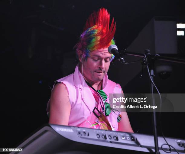 The Flux Capacitors perform at the Ready PARTY One SDCC Preview Night Party held at Fluxx on July 18, 2018 in San Diego, California.