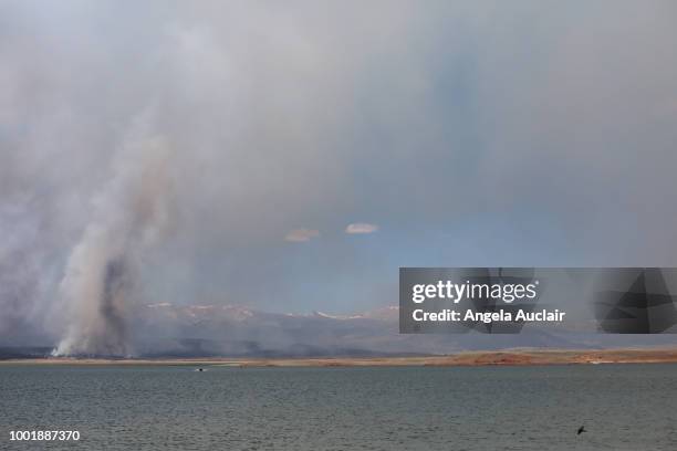 forest fire in summit county, colorado - south park stock pictures, royalty-free photos & images