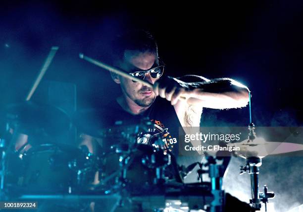 Shannon Leto of 30 Seconds to Mars performs at Shoreline Amphitheatre on July 18, 2018 in Mountain View, California.