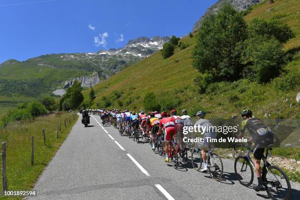 Peloton / Col De La Madeleine / Landscape / Peloton / Mountains / during the 105th Tour de France 2018, Stage 12 a 175,5km stage from...