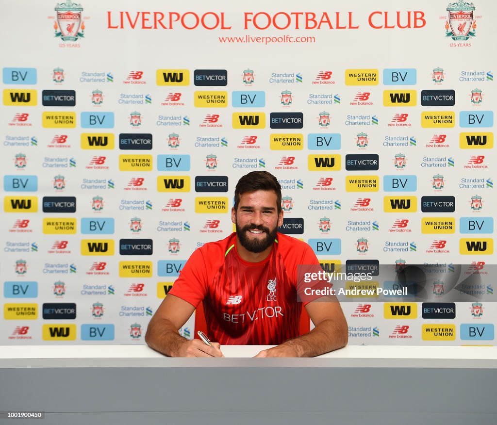 Liverpool Unveil New Signing Alisson