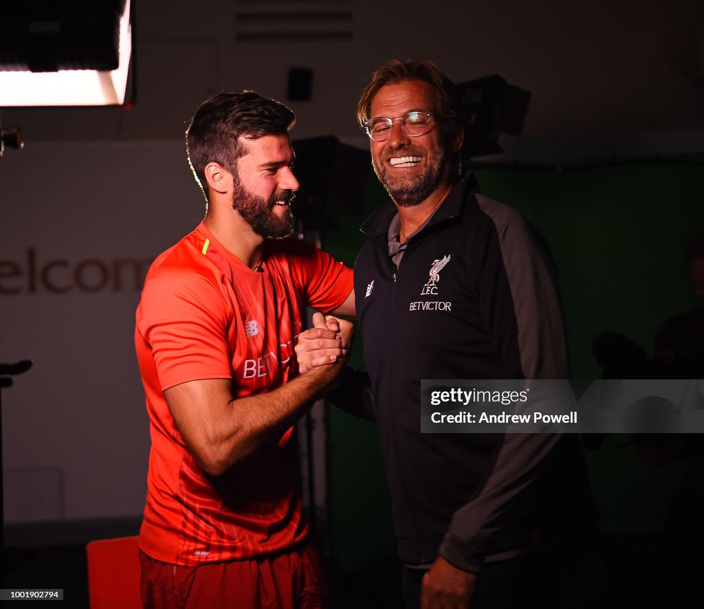 Liverpool Unveil New Signing Alisson