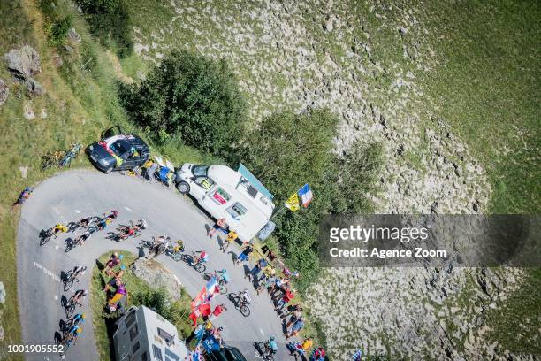 Peloton during the stage 12 of the Tour de France 2018 on July 19, 2018 in Alpe d'Huez, France.