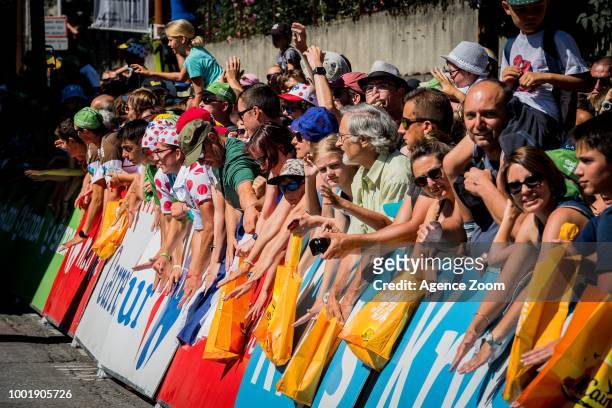 Ambiance during the stage 12 of the Tour de France 2018 on July 19, 2018 in Alpe d'Huez, France.