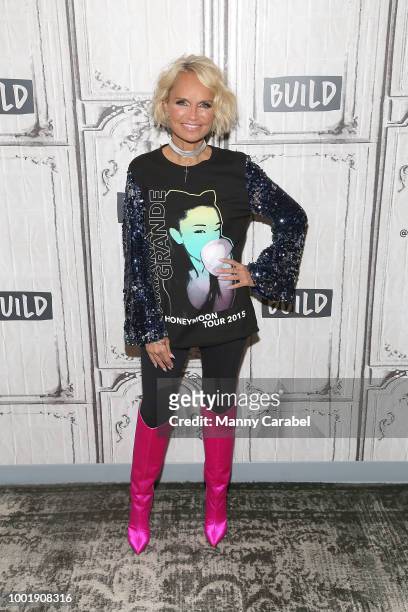 Actress Kristin Chenoweth visits Build Series to discuss Season 2 of 'Trial and Error: Lady, Killer' at Build Studio on July 19, 2018 in New York...