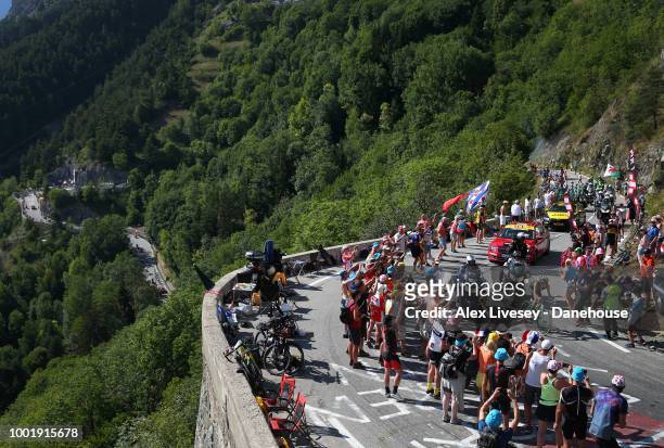 Steven Kruijswijk of Netherlands and LottoNLJumbo climbs up Alpe d'Huez during Stage 12, a 175.5km stage from Bourg-Saint-Maurice Les Arcs to Alpe...