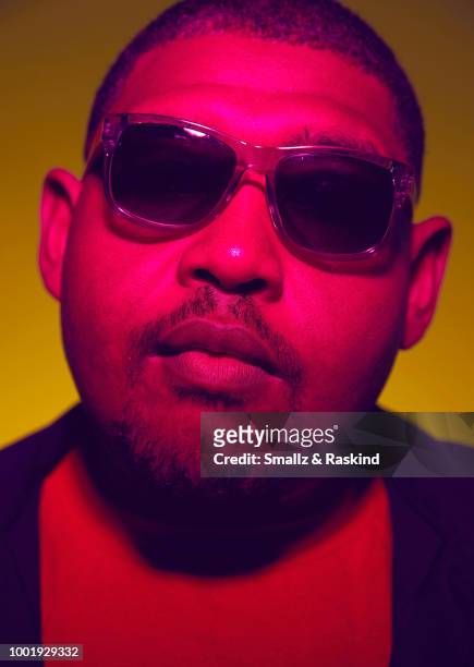 Omar Benson Miller from the show 'Rise of the Teenage Mutant Ninja Turtles' poses for a portrait in the Getty Images Portrait Studio powered by Pizza...