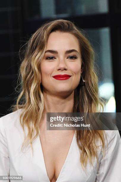 Actress Rebecca Rittenhouse vistis Build Studio on July 19, 2018 in New York City.