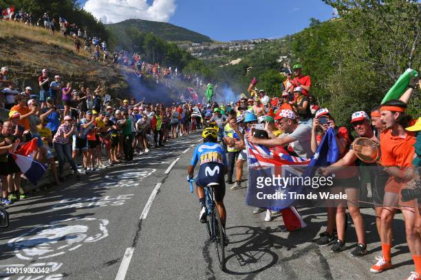 Nairo Quintana of Colombia and Movistar Team / Public / Fans / during the 105th Tour de France 2018, Stage 12 a 175,5km stage from...