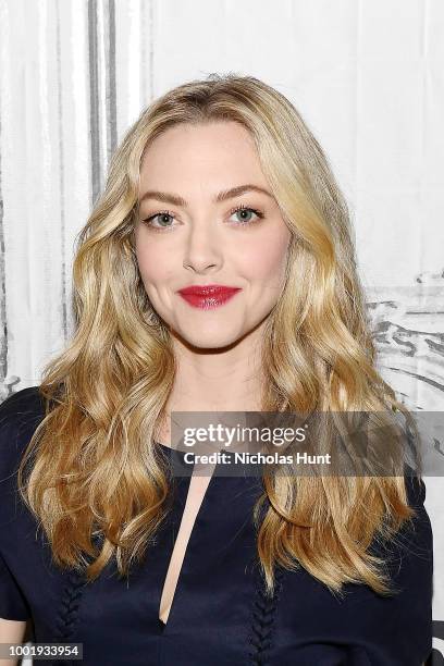 Amanda Seyfried vistis Build Studio on July 19, 2018 in New York City.