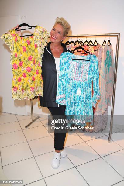 Claudia Effenberg during the "Just Eve" Boho Party and "Boho Love" jewelry presentation on July 19, 2018 in Munich, Germany.