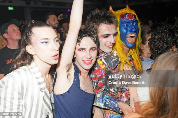 Niall Underwood and Charles Jeffrey attend the Charles Jeffrey LOVERBOY x MAC Pro Party at 180 The Strand on July 19, 2018 in London, United Kingdom.