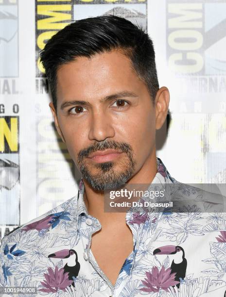 Jay Hernandez of 'Magnum P.I.' attends CBS Television Studios Press Line during Comic-Con International 2018 at Hilton Bayfront on July 19, 2018 in...