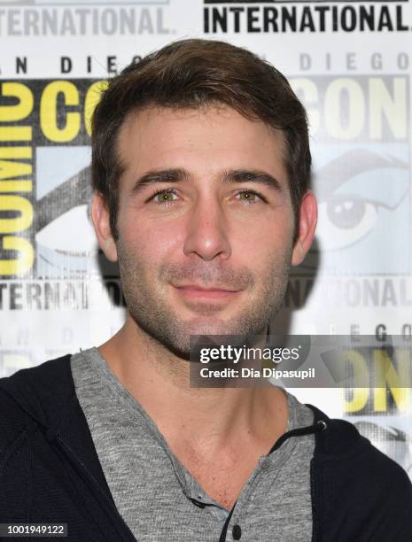 James Wolk of 'Tell Me a Story' attends CBS Television Studios Press Line during Comic-Con International 2018 at Hilton Bayfront on July 19, 2018 in...