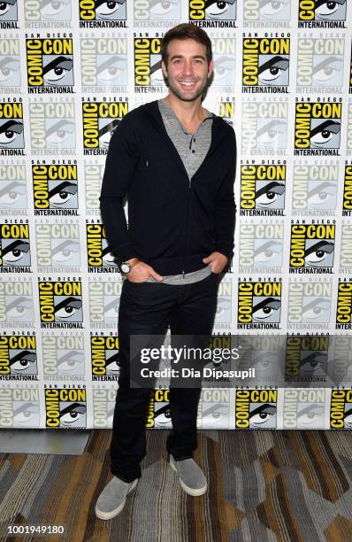 James Wolk of 'Tell Me a Story' attends CBS Television Studios Press Line during Comic-Con International 2018 at Hilton Bayfront on July 19, 2018 in...