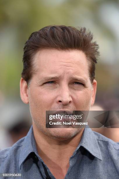 Peter Facinelli visits 'Extra' at Universal Studios Hollywood on July 19, 2018 in Universal City, California.