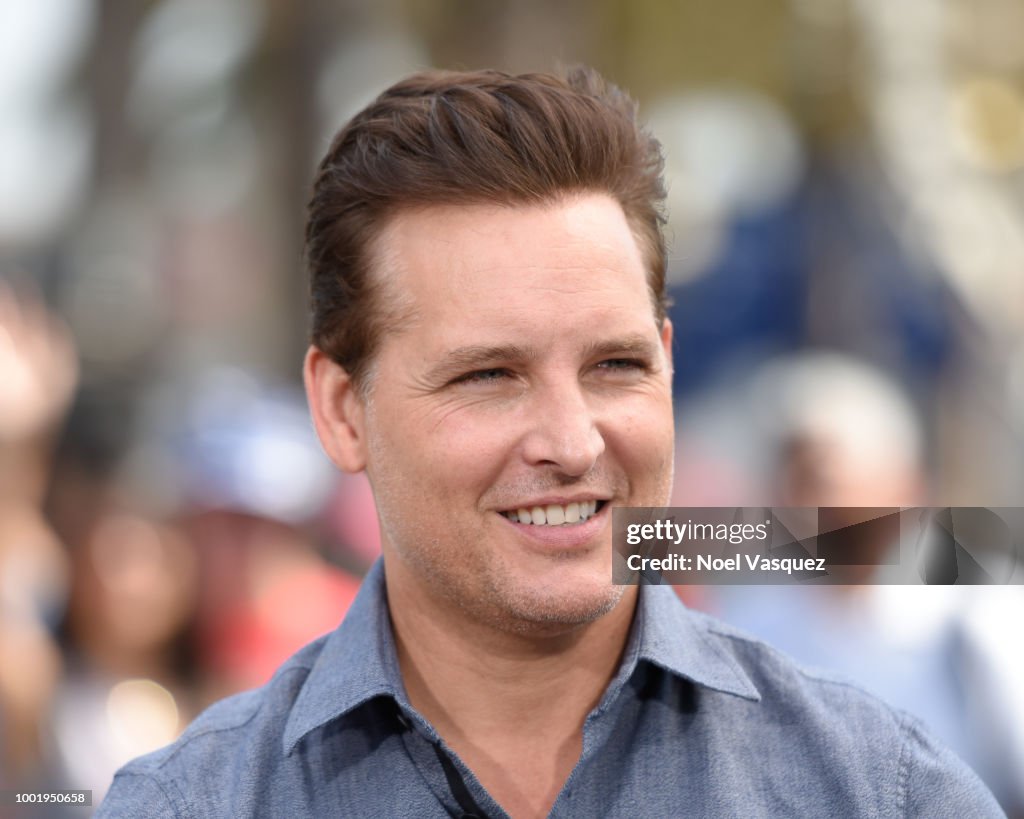 Peter Facinelli visits 'Extra' at Universal Studios Hollywood on July