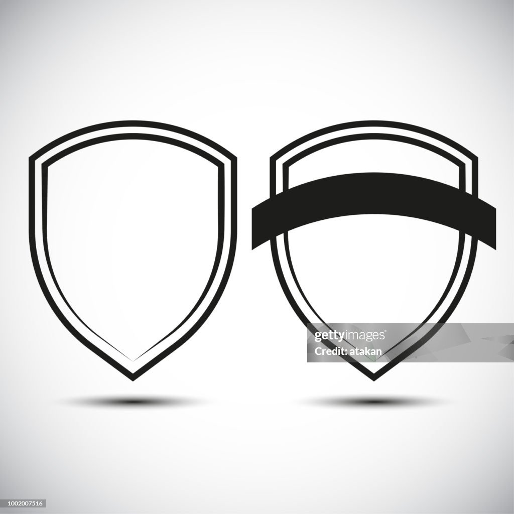 Shield Shape Logo High-Res Vector Graphic - Getty Images