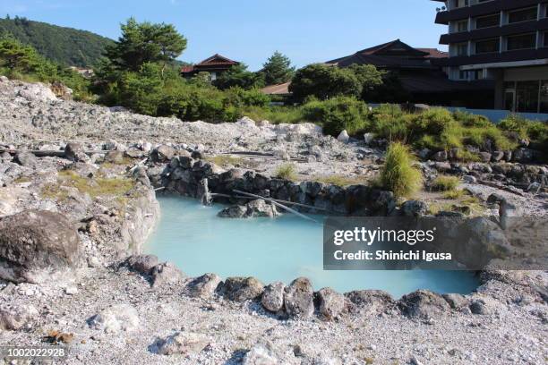 unzen jigoku (unzen hell) - unzen amakusa national park stock pictures, royalty-free photos & images