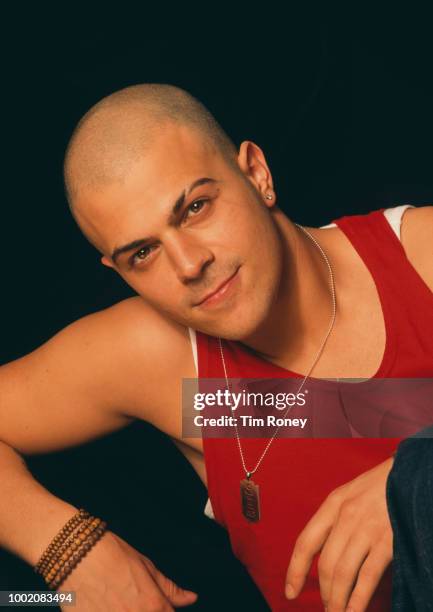 English rapper, singer, songwriter, DJ, producer and TV personality Abz Love of boy band Five , UK, circa 2000.