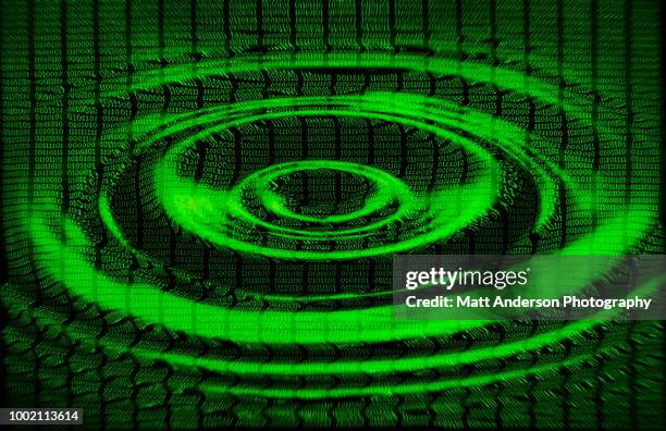 101010 data lines ripple in green - national security agency usa stock pictures, royalty-free photos & images