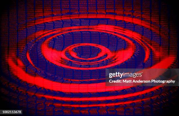 101010 data lines ripple in red blue - national security agency usa stock pictures, royalty-free photos & images